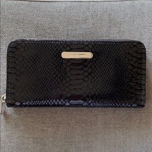 Michael Kors - Black Snakeskin Zip Around Wallet